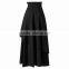 Front short and long back plain dyed women skirt dress