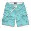 Man's twill fabric casual cargo shorts