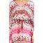 2015 New Design Hot in Summer Plunging Neckline Floral Printed Dress