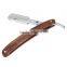 "GOLD DOLLAR RB-5" Wooden Barber Straight Razor Uses Changeable Blades