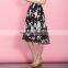 Custom Women Clothes Long Floral Printed Chiffon Skirts,New Latest Skirt Design Floral Printed LOng Skirts for Women