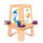 Magnetic Wooden Easel Drawing Board With Stand For Children