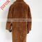 Brown women long fur sheepskin hair integration