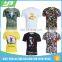 Guangzhou manufacturer sportswear fitness apparel custom unisex short sleeve sublimation 3d t shirt