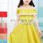 TOP sale sleeveless 100 cotton off shoulderbaby girl fairy dress