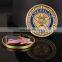 custom high quality US logo antique gold challenge coin