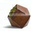 Outdoor decoration parallelepiped shape corten steel planter