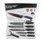 5pcs Multi function S/S non stick coating knives set with gift box
