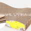 Great quality corrugated paper cat scratcher board for catnip