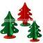 Felt christmas decoration 3D felt Christmas tree with ornaments