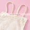 Newborn Baby Girls Bodysuits Lace Flowers Print Sleeveless Lovely Jumpsuits