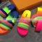 RAINBOW COLOR WOMEN HIGH HEEL SANDALS WITH DIAMOND LADY SUMMER RHINESTONE HIGH HEEL SLIPPERS SANDALS
