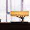 Home wooden smart led table desk lamp with wifi speaker, wireless charger