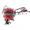 Multifunction gasoline mini power paddy weeder rotary hand push tiller