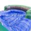Green Tropical Waterslide Pool Commercial Grade Inflatable Marble Water Slide Kids Adults