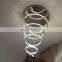 LED Pendant Lights round Crystal hanging lamp led light fixtures modern pendant lamp ledcristal lustres DIY Style