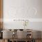Simple line aluminum home decoration lighting hotel chandelier energy-saving dining room lamp