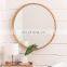 Vintage Decorative Wooded Wall Mounted Bathroom Wood Frame Round Mirrors decor wall
