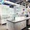 Knocked Down Laboratory Island Workbench with Reagent Shelf lab furniture