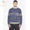 Mens fashion crewneck merino sweater stripe pullover