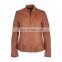 Jackets women comfortable brown leather jacket