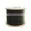 Factory customized 2 4 6 8 Core Indoor Outdoor Fiber Optic 657A Drop FTTH Cable With Steel Wire lszh sheath