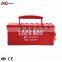 OEM High Security Portable Safety Metal Group Lockout Box For Padlocks