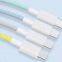 Braided material high quality type c to type c cable PD fast charging cable for huiwei for xiaomi for oppo