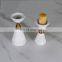 Home Decoration Candlestick Hourglass Shape Marble Aluminum Durable Candle Holders Vase