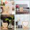 Heart Shaped Magnet Stand Sublimation Blank Bamboo Photo Picture Frame Desktop Decoration Valentine's Gift