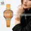 SHENGKE Basic Stylish Lady Wristwatch Simple Dial Soft Leather Band Japanese Quartz Movement  K0116L