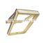 Aluminum Wooden Skylight Double Glass Single Hung Sliding Window With Insect Screen Skylight Windows