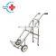 HC-M123 Medical Hand truck Stainless steel oxygen bottle trolley Gas Cylinder Trolley