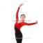 Light Mesh Drawstring Wrap Dance Top