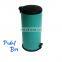 China Hot Selling Stainless Steel Metal Round Waste Bin Restaurant Household Open Top Garbage Bins