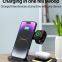15W 4-in-1 fast wireless charging with ambient light, foldable wireless charging station, wireless charging pad