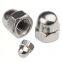 201/304/316 stainless steel cap nut GB923 M3-M20