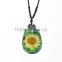 2016 Sweet gift real flowers resin fashion pendant