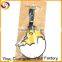 2016 New design lazy egg yolk pvc luggage tag