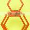 2014 Hexagonal wooden wall hanging board wall shelf