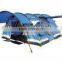 Large outdoor camping tent with high top