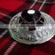 Piper Plaid Brooch With Black Stone In Chrome Finish Made Of Brass Material