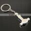 New Design 3D alloy OEM mini hammer keyring