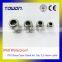 PG7 Waterproof Brass Cable Gland for Dia. 3.5~6mm cable