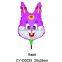 2016 Lovely cup stick fish shaped foil balloon animal helium balloon for party decoration