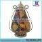 Vintage Handmade Decorative Glass Mosaic Hanging Glass Lantern