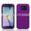Factory cheap wholesale tuff hybrid silicone phone case for Galaxy S6 edge back rubber cover