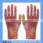 Polyester Printing Transparent Nitrile Coated Gardening Gloves Quality Choice
