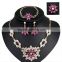 Wholesale Latest Design Fashion Necklaces Women Luxury Statement Diamond Jewelry Set SKJT0590