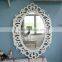 French Style White Bathroom Furniture Decorative Hinged Wall Mirrors For Home Decor